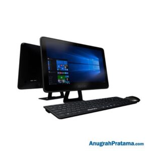 AXIOO MyPC (Atom x5-Z8300, 2GB, 32GB eMMC + 500GB HDD, DOS, 15.6 Inch) AIO Desktop PC