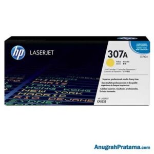 HP 307A Yellow Original LaserJet Toner Cartridge (CE742A)