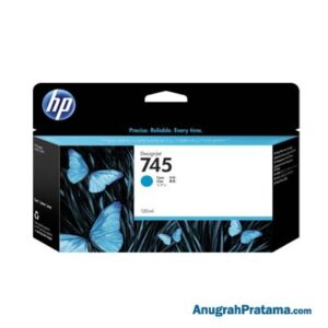 HP 745 130-ml DesignJet Cyan Ink Cartridge (F9J97A)