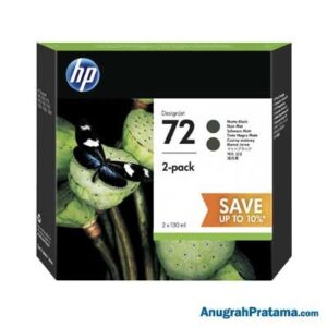 HP 72 2-pack 130-ml Matte Black DesignJet Ink Cartridges (P2V33A)