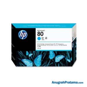 HP 80 175-ml Cyan DesignJet Ink Cartridge (C4872A)