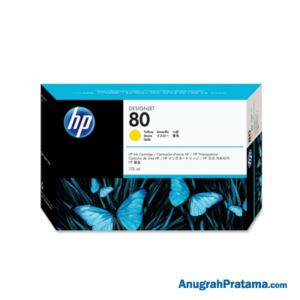 HP 80 175-ml Yellow DesignJet Ink Cartridge (C4873A)