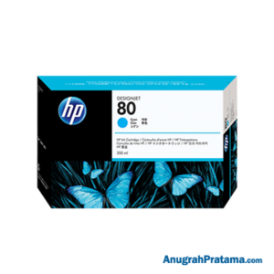 HP 80 350-ml Cyan DesignJet Ink Cartridge (C4846A)
