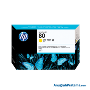 HP 80 350-ml Yellow DesignJet Ink Cartridge (C4848A)