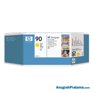 HP 90 400-ml Yellow DesignJet Ink Cartridge (C5065A)