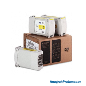 HP 90 3-pack 400-ml Yellow DesignJet Ink Cartridges (C5085A)