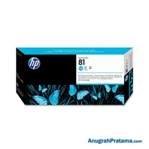 HP 81 Cyan DesignJet Dye Printhead and Printhead Cleaner (C4951A)