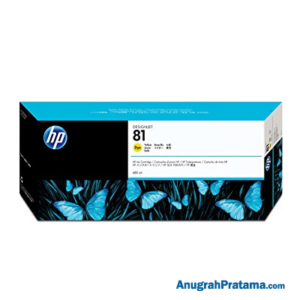 HP 81 680-ml Yellow DesignJet Dye Ink Cartridge (C4933A)