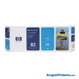 HP 83 680-ml Cyan DesignJet UV Ink Cartridge (C4941A)