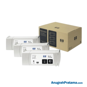 HP 81 3-pack 680-ml Black DesignJet Dye Ink Cartridges (C5066A)