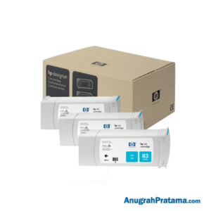 HP 83 3-pack 680-ml Cyan DesignJet UV Ink Cartridges (C5073A)