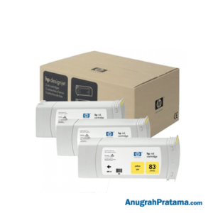 HP 83 3-pack 680-ml Yellow DesignJet UV Ink Cartridges (C5075A)