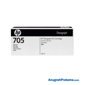 HP 705 680-ml Light Cyan DesignJet Ink Cartridge (CD963A)