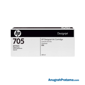 HP 705 680-ml Light Magenta DesignJet Ink Cartridge (CD964A)