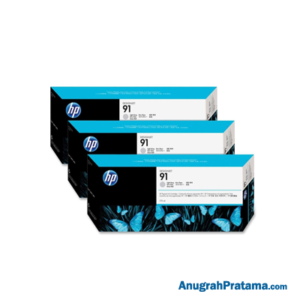 HP 91 3-pack 775-ml Light Gray DesignJet Pigment Ink Cartridges (C9482A)