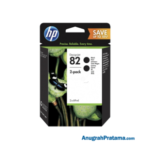 HP 82 2-pack 69-ml Black DesignJet Ink Cartridges (P2V34A)