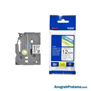 BROTHER TZE-231 Labelling Tape Cassette (Black on White, 12mm wide)