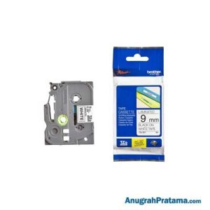 BROTHER TZe-221 Labelling Tape (Black on White, 9mm wide)