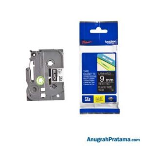 BROTHER TZe-325 Labelling Tape Cassette (White on Black, 9mm wide)