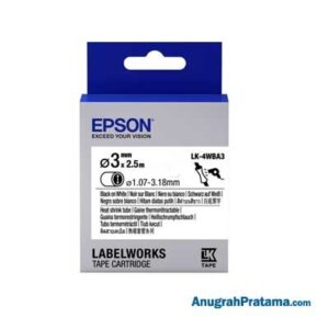 EPSON LK-4WBA3 Black On White HT Shrink DIA.3 - C53S654519