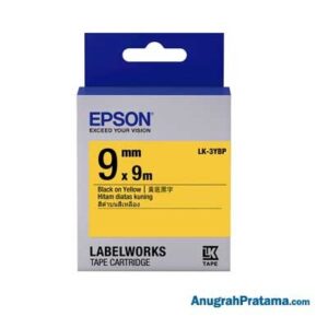 EPSON LK-3YBP 9MM Black On Yellow - C53S653506