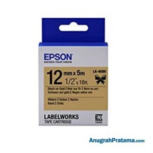 EPSON LK-4KBK 12MM Black On Gold (RIBBON) - C53S654510