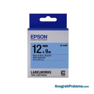 EPSON LK-4LBP 12MM Black On Blue - C53S654518