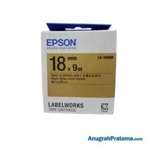 EPSON LK-5KBM 18MM Black On Gold Tape - C53S655507
