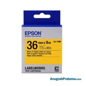 EPSON LK-7YBP 36MM Black On Yellow Tape - C53S657504