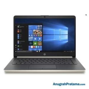 HP Laptop 14s-cf0063TU (Intel Core i3-7020U, 4GB, 1TB, Win 10, 14 Inch, Gold) Notebook - 6JM48PA