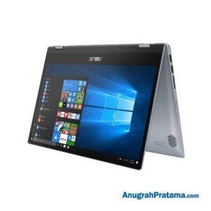 ASUS VivoBook Flip 14 TP412UA-EC702T (Core i7-8550U, 8GB, 512GB SSD, Win 10, 14 Inch Touch, Silver Blue) Notebook