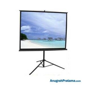 JK 96 Inch 1 : 1 Ratio Tripod Projector Screen (244 x 244 cm)
