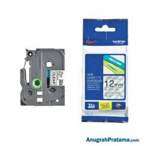 BROTHER TZe-131 Labelling Tape Cassette (Black on Clear, 12mm wide)