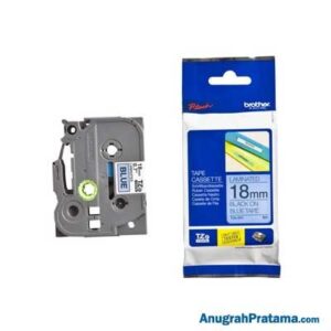 BROTHER TZe-541 Labelling Tape Cassette (Black on Blue, 18mm wide)