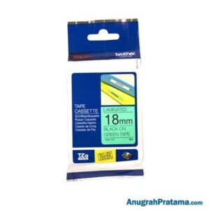 BROTHER TZe-741 Labelling Tape Cassette (Black on Green, 18mm wide)