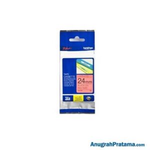 BROTHER TZe-451 Labelling Tape Cassette (Black on Red, 24mm wide)