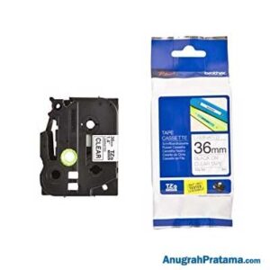 BROTHER TZe-161 Labelling Tape Cassette (Black on Clear, 36mm wide)