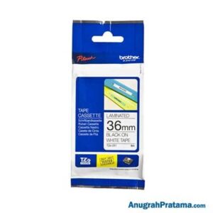 BROTHER TZe-261 Labelling Tape Cassette (Black on White, 36mm wide)