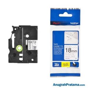 BROTHER TZe-SE4 Labelling Tape Cassette (Black on White, 18mm wide)