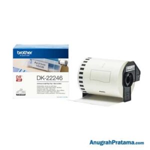 BROTHER DK-22246 Continuous Paper Label Roll (Black on White, 103mm wide)