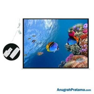 ACTUAL 120 Inch Ratio 1:1 Motorized Projector Screen