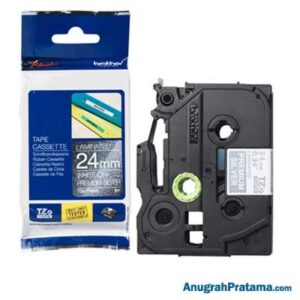 BROTHER TZe-PR955 Labelling Tape Cassette (White On Premium Silver, 24mm)