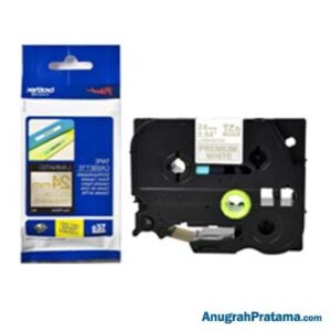 BROTHER TZE-PR254 Labelling Tape Cassette (White On Premium Gold, 24mm)