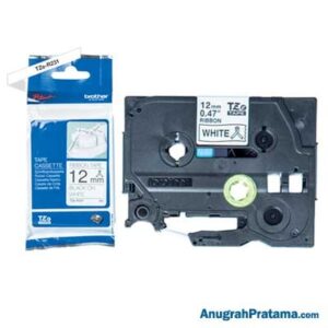 BROTHER TZe-R231 Ribbon Tape Cassette (Black on White, 12mm)