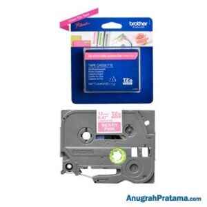 BROTHER TZe-MQP35 Labelling Tape Cassette (White on Berry Pink, 12mm)