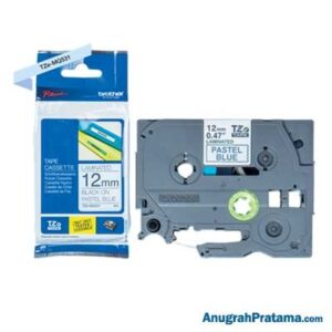 BROTHER TZe-MQ531 Labelling Tape Cassette (Black on Pastel Blue, 12mm)