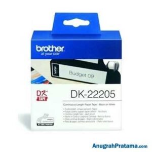BROTHER DK-22505 Continuous Paper Label Roll (Blue on White, 62mm)
