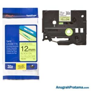 BROTHER TZe-C31 Labelling Tape Cassette (Black on Fluorescent Yellow, 12mm wide)
