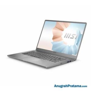 MSI Modern 15 A11SB (Core i7-1165G7, 2x 8GB, 512GB SSD, VGA 2GB, Win 10, 15.6 Inch, Urban Silver) Notebook