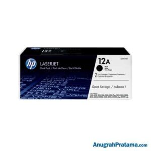 HP 12A 2-pack Black Original LaserJet Toner Cartridges (Q2612AD)